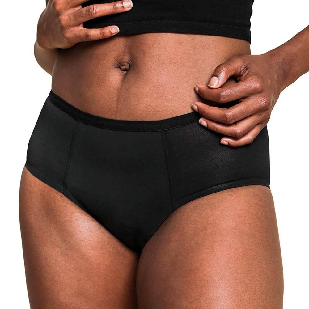 Proof. Women Black Leakproof Hipster Period Panty